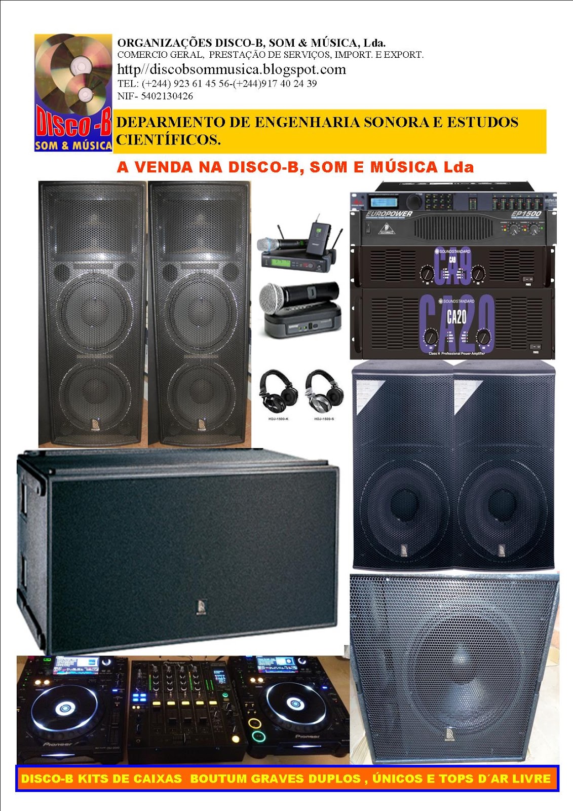 Disco B material da Boutum e unid CA01